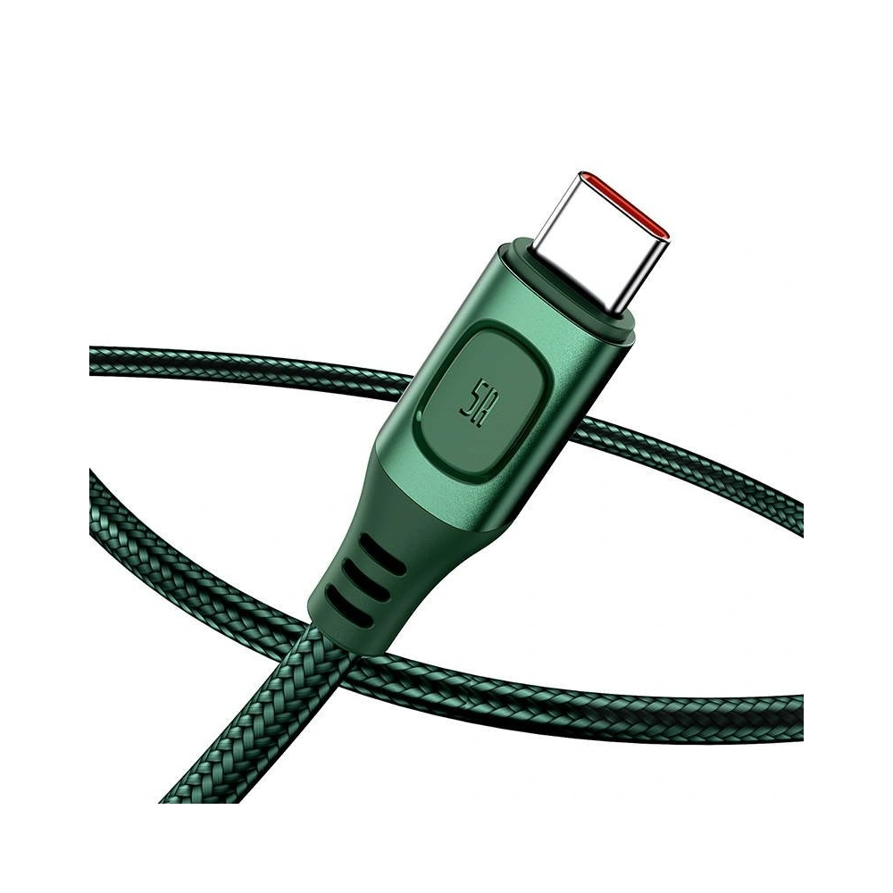 Hurtownia GSM - Kabel szybkiego ładowania USB-C Baseus Flash, QC 3.0, Huawei SCP, Samsung AFC, 5A, 2m (zielony) - BSU1748GRN - {ean13} - Hurt