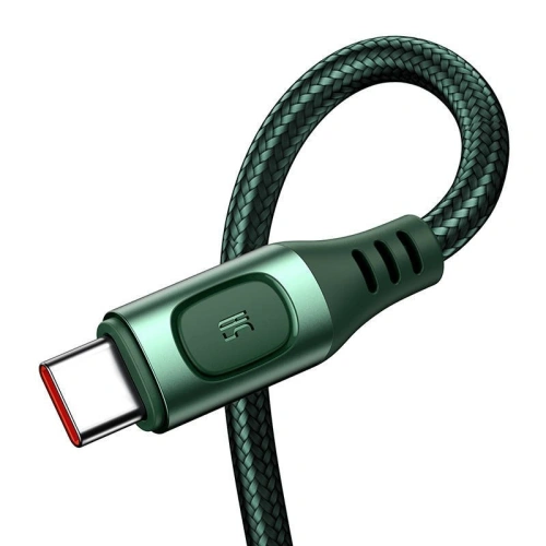 Kabel szybkiego ładowania USB-C Baseus Flash, QC 3.0, Huawei SCP, Samsung AFC, 5A, 2m (zielony)
