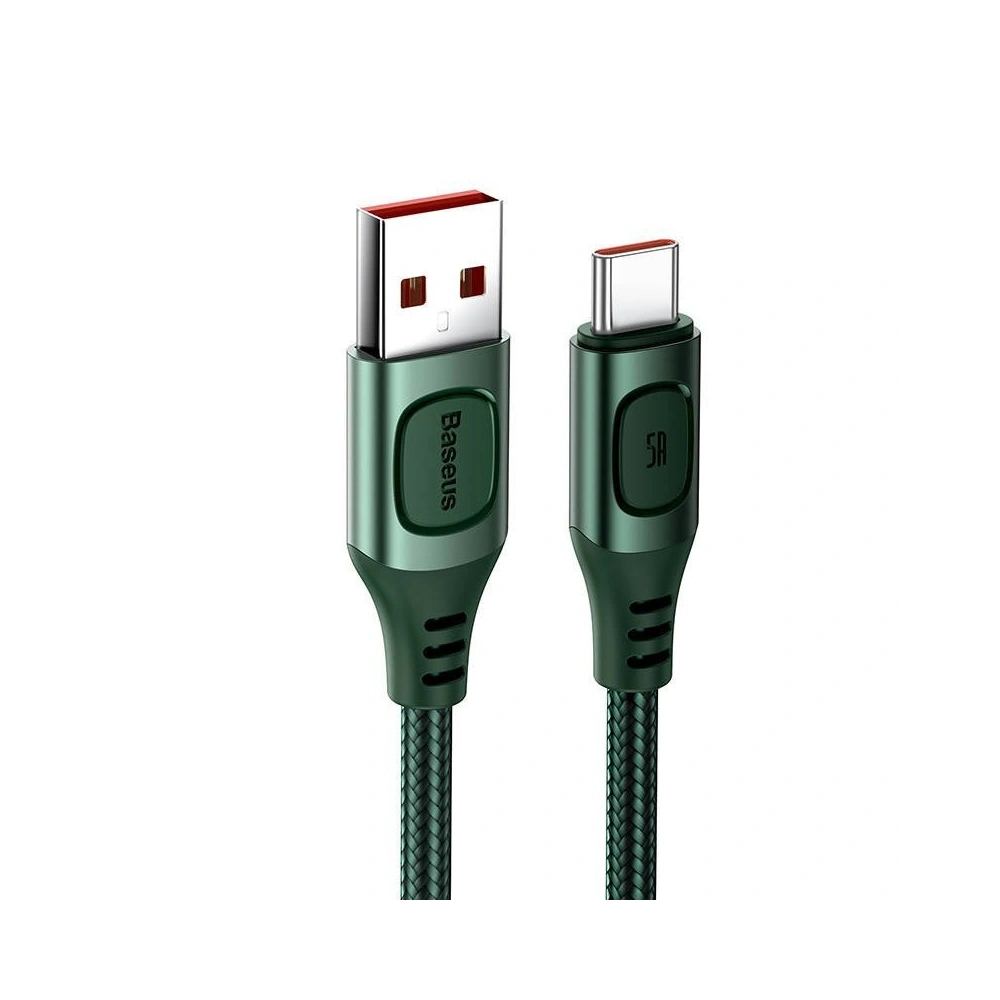 Hurtownia GSM - Kabel szybkiego ładowania USB-C Baseus Flash, QC 3.0, Huawei SCP, Samsung AFC, 5A, 2m (zielony) - BSU1748GRN - {ean13} - Hurt