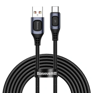 Kabel szybkiego ładowania USB-C Baseus Flash, QC 3.0, Huawei SCP, Samsung AFC, 5A, 2m (szary)