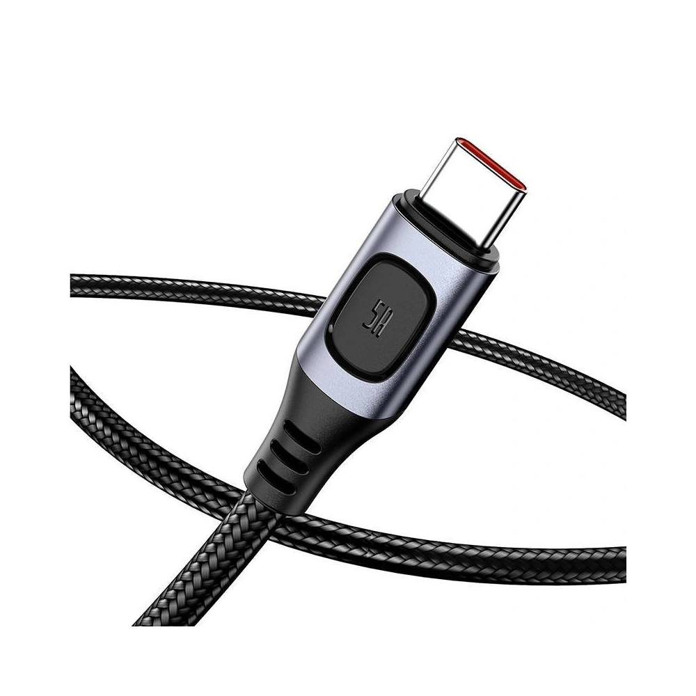 Hurtownia GSM - Kabel szybkiego ładowania USB-C Baseus Flash, QC 3.0, Huawei SCP, Samsung AFC, 5A, 2m (szary) - BSU1749GRY - {ean13} - Hurt