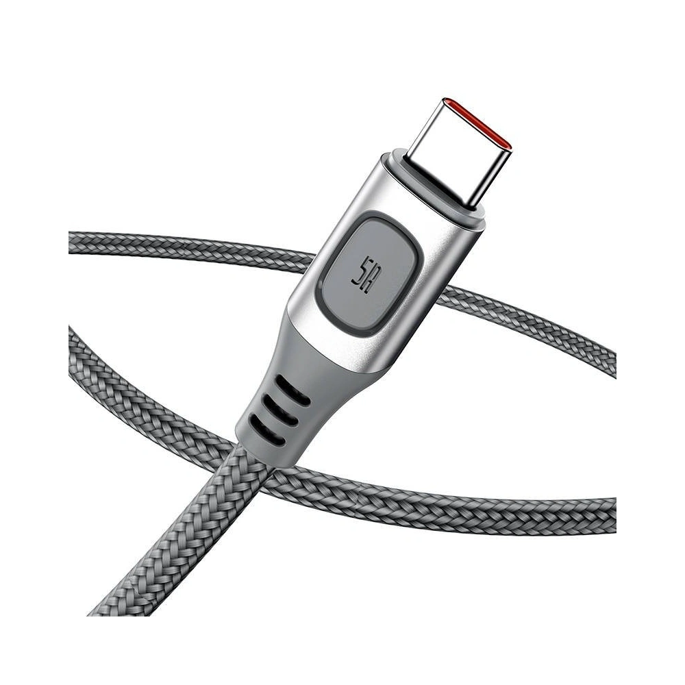 Hurtownia GSM - Kabel szybkiego ładowania USB-C Baseus Flash, QC 3.0, Huawei SCP, Samsung AFC, 5A, 2m (srebrny) - BSU1750SLV - {ean13} - Hurt