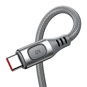 Kabel szybkiego ładowania USB-C Baseus Flash, QC 3.0, Huawei SCP, Samsung AFC, 5A, 2m (srebrny)