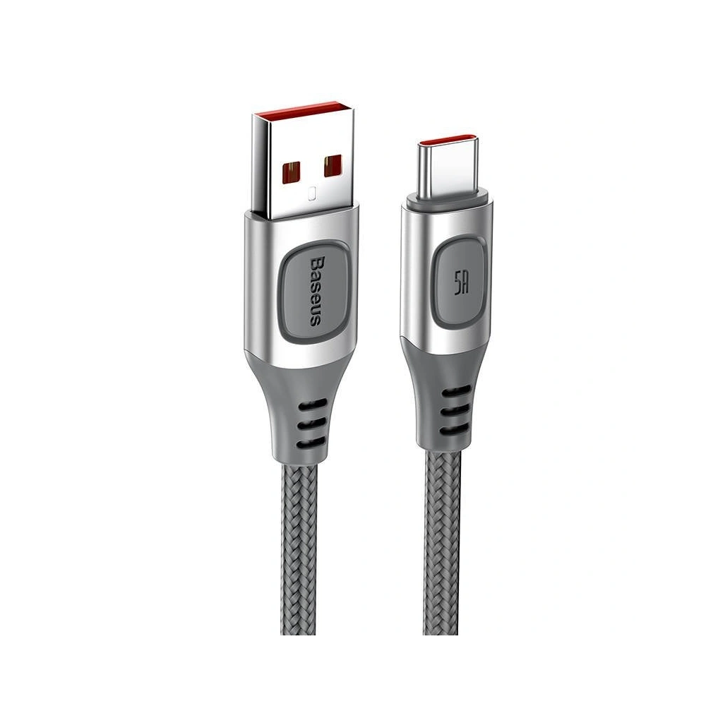 Hurtownia GSM - Kabel szybkiego ładowania USB-C Baseus Flash, QC 3.0, Huawei SCP, Samsung AFC, 5A, 2m (srebrny) - BSU1750SLV - {ean13} - Hurt