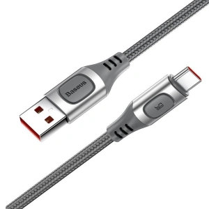 Kabel szybkiego ładowania USB-C Baseus Flash, QC 3.0, Huawei SCP, Samsung AFC, 5A, 2m (srebrny)