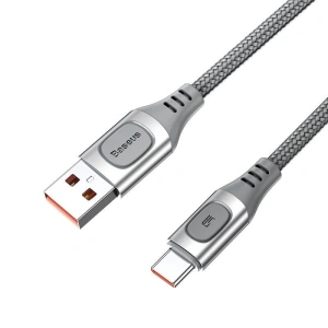 Kabel szybkiego ładowania USB-C Baseus Flash, QC 3.0, Huawei SCP, Samsung AFC, 5A, 2m (srebrny)