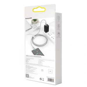Kabel szybkiego ładowania USB-C Baseus Flash, QC 3.0, Huawei SCP, Samsung AFC, 5A, 2m (srebrny)