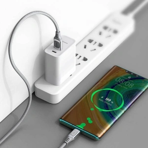 Kabel szybkiego ładowania USB-C Baseus Flash, QC 3.0, Huawei SCP, Samsung AFC, 5A, 2m (srebrny)