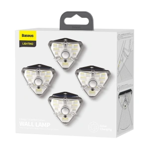 Wholesale External solar LED Baseus lamp with motion detector (4 pcs) - BSU1753 - {ean13} - Hurt