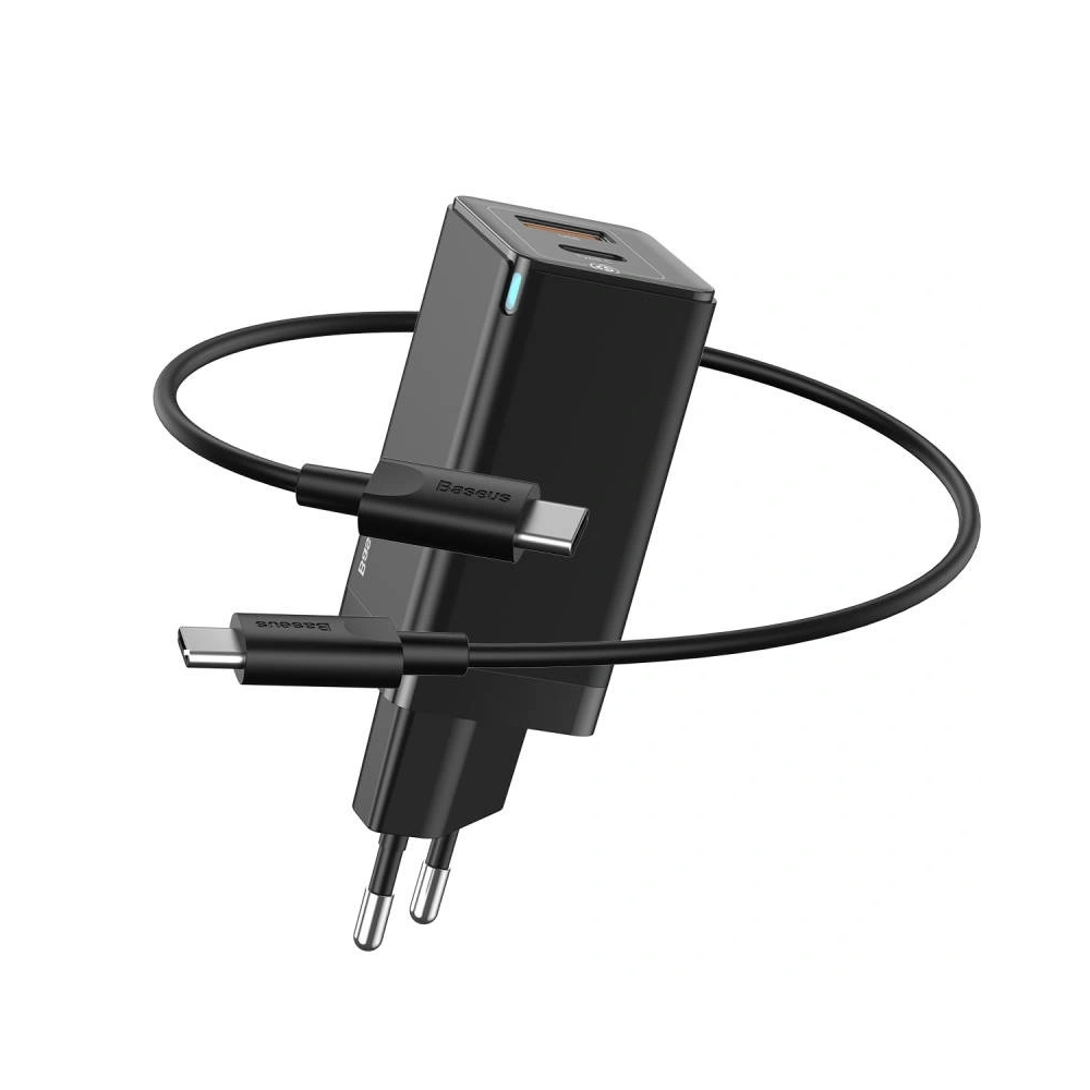 Wholesale Baseus quick charger GaN2 C+U, 45W, EU (black) - BSU1754BLK - {ean13} - Hurt