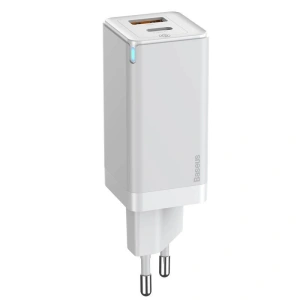 Ładowarka sieciowa Baseus GaN2 C+U, 45W, EU (biała)