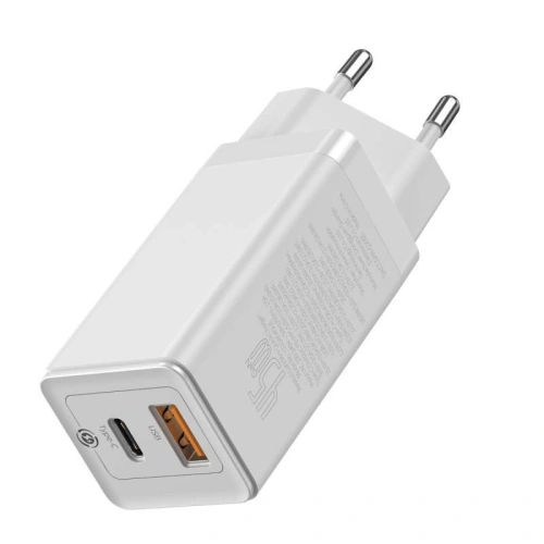 Ładowarka sieciowa Baseus GaN2 C+U, 45W, EU (biała)