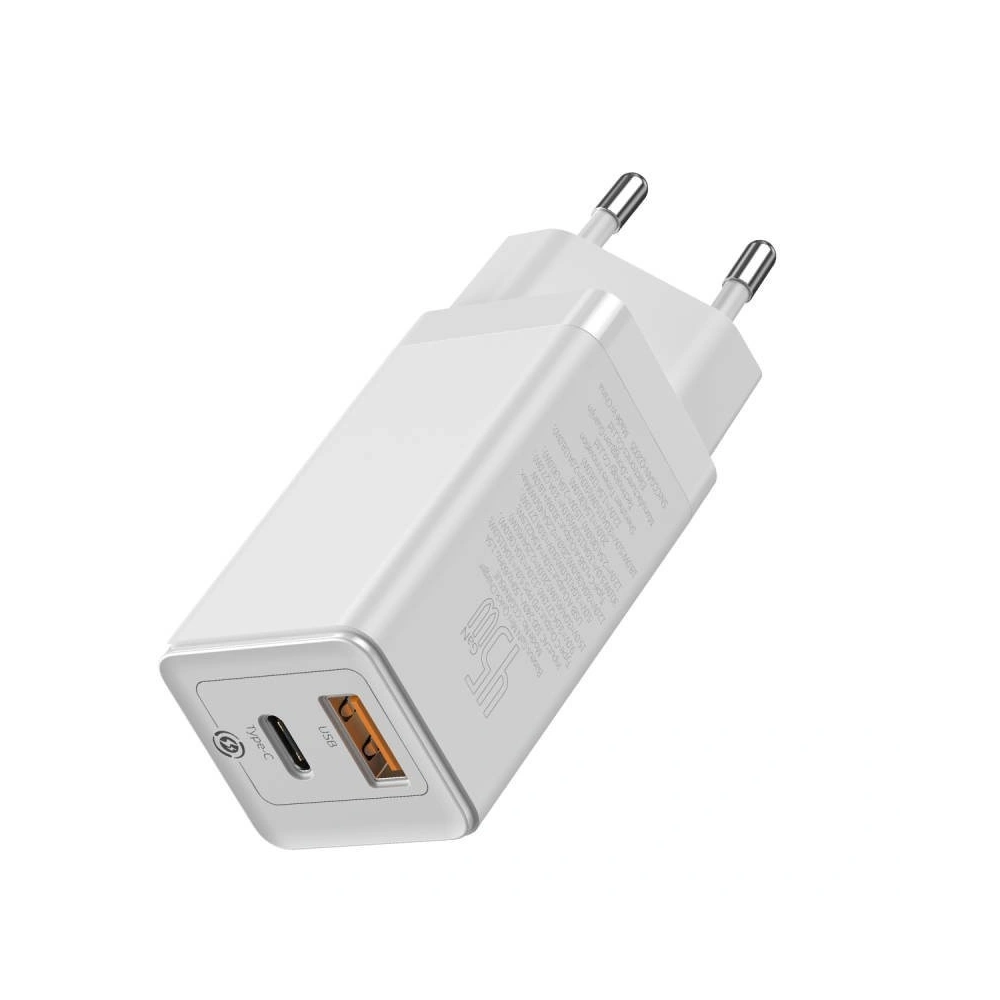 Hurtownia GSM - Ładowarka sieciowa Baseus GaN2 C+U, 45W, EU (biała) - BSU1755WHT - {ean13} - Hurt