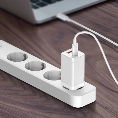 Ładowarka sieciowa Baseus GaN2 C+U, 45W, EU (biała)