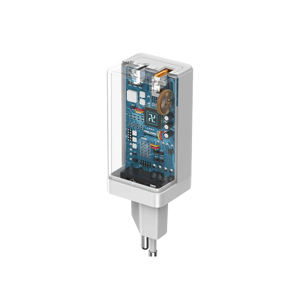 Hurtownia GSM - Ładowarka sieciowa Baseus GaN2 C+U, 45W, EU (biała) - BSU1755WHT - {ean13} - Hurt