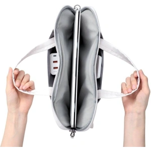 Torba na laptopa Baseus Basics Series, do 13 cali (biały)