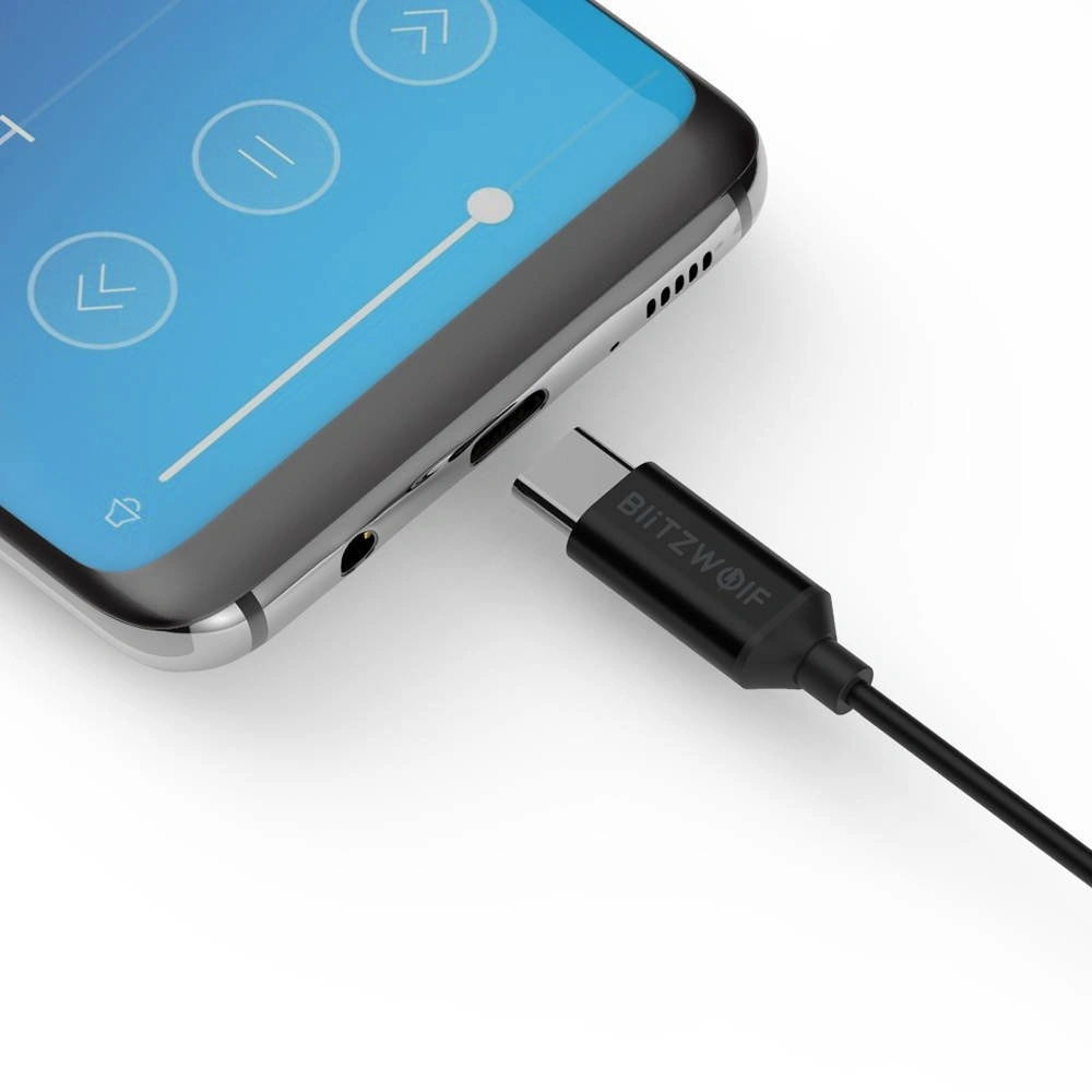 Wholesale Wired headphones BlitzWolf BW-ES5, USB-C (1.2 m) - BLZ280BLK - {ean13} - Hurt