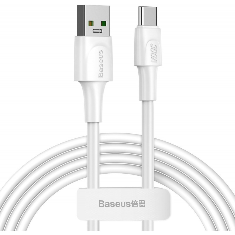 Baseus Distributor - 6953156222878 - BSU1761WHT - Cable USB-C Baseus White Series, VOOC, QC, 5A, 2m (White) - B2B homescreen