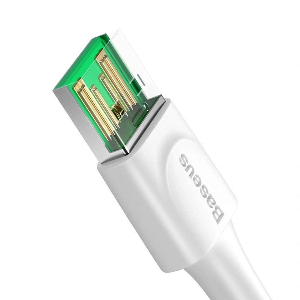 Hurtownia GSM - Kabel USB-C Baseus White Series, VOOC, QC, 5A, 2m (biały) - BSU1761WHT - {ean13} - Hurt