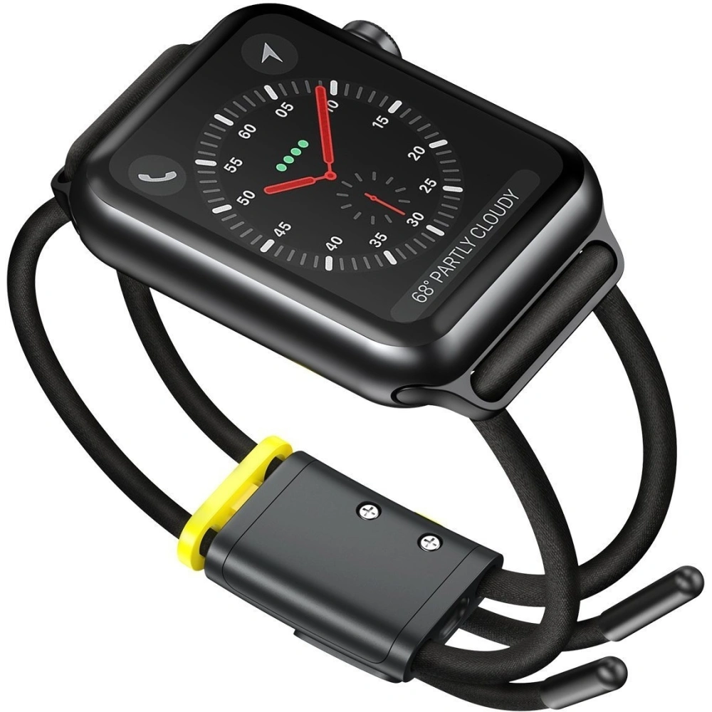 Hurtownia GSM - Pasek Baseus Lets Go do Apple Watch 4/5/6/7/SE/8/9/10 40/41/42mm (szaro-żółty) - BSU1762GRYYEL - {ean13} - Hurt