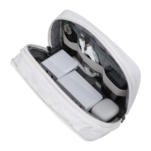 Etui Baseus Track na akcesoria, wstrząsoodporne, wodoodporne 225x140x55mm (białe)