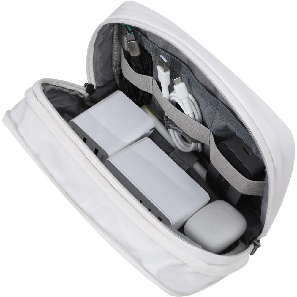 Wholesale Baseus Track case for accessories, shock resistant, waterproof 225x140x55mm (buff) - BSU1763WHT - {ean13} - Hurt