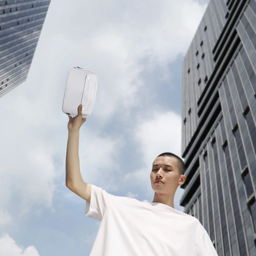 Etui Baseus Track na akcesoria, wstrząsoodporne, wodoodporne 225x140x55mm (białe)