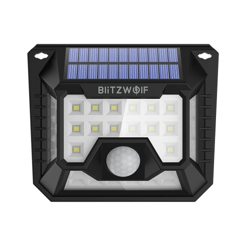 Zewnętrzna lampa solarna LED Blitzwolf BW-OLT3 z czujnikiem zmierzchu i zmierzchu, 1200mAh (2 sztuki)