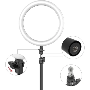 Stojak / statyw biurkowy Blitzwolf BW-SL2 na telefon, z lampą LED