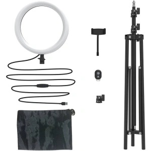Stojak / statyw biurkowy Blitzwolf BW-SL2 na telefon, z lampą LED
