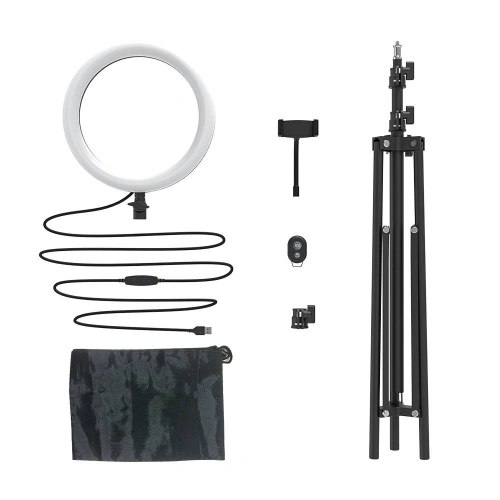 Stojak / statyw biurkowy Blitzwolf BW-SL2 na telefon, z lampą LED