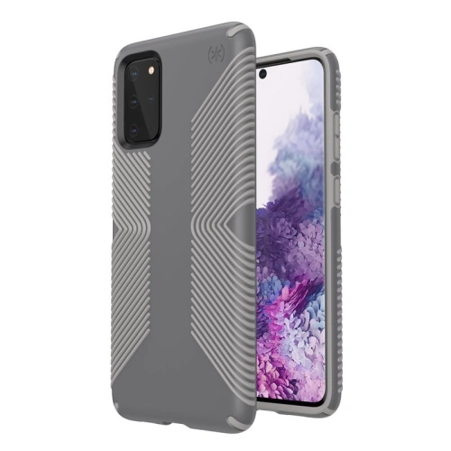 Etui Speck Presidio Grip Samsung Galaxy S20+ Plus z powłoką MICROBAN Graphite Grey/Cathedral Grey