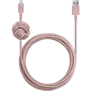 Hurtownia GSM - Kabel Native Union Night Cable Lightning z węzłem 3m (rose) - NTU049RS - {ean13} - Hurt