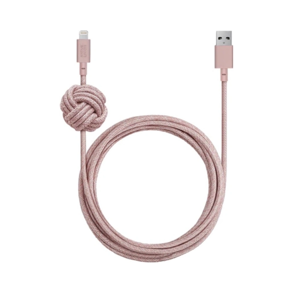 Hurtownia GSM - Kabel Native Union Night Cable Lightning mit Knoten 3m (rosa) - NTU049RS - {ean13} - Hurt