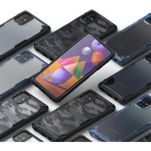Hurtownia GSM - Etui Ringke Fusion-X Samsung Galaxy M31s Space Blue - RGK1280BLU - {ean13} - Hurt