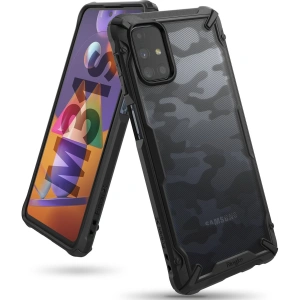 Wholesale Ringke Fusion-X Samsung Galaxy M31s Camo (Moro) Black - RGK1279MOB - {ean13} - Hurt