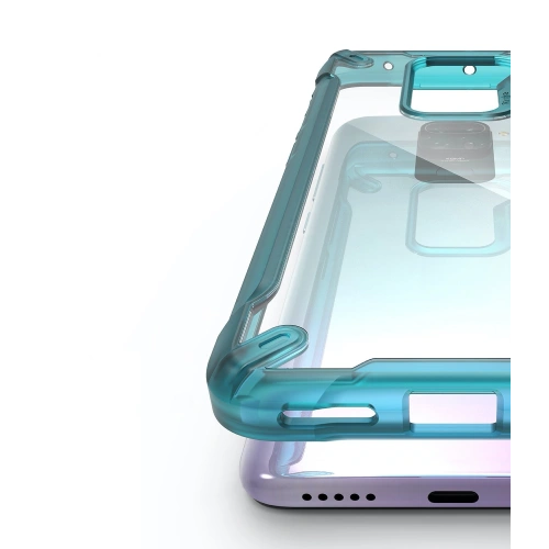 Etui Ringke Fusion-X Redmi Note 9 Turquoise Green