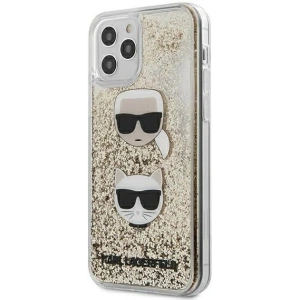 Hurtownia GSM - Etui Karl Lagerfeld KLHCP12LKCGLGO Apple iPhone 12 Pro Max złoty/gold hardcase Liquid Glitter Karl&Choupette - KLD318GLD - {ean13} - Hurt