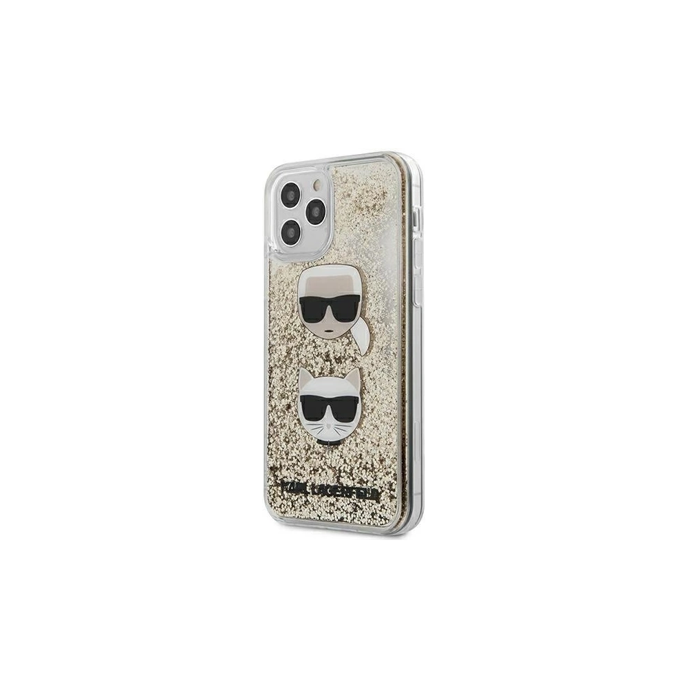 Hurtownia GSM - Etui Karl Lagerfeld KLHCP12LKCGLGO Apple iPhone 12 Pro Max złoty/gold hardcase Liquid Glitter Karl&Choupette - KLD318GLD - {ean13} - Hurt