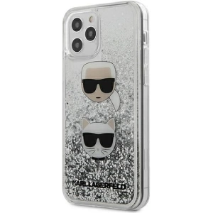 Hurtownia GSM - Etui Karl Lagerfeld KLHCP12LKCGLSL Apple iPhone 12 Pro Max srebrny/silver hardcase Liquid Glitter Karl&Choupette - KLD319SLV - {ean13} - Hurt
