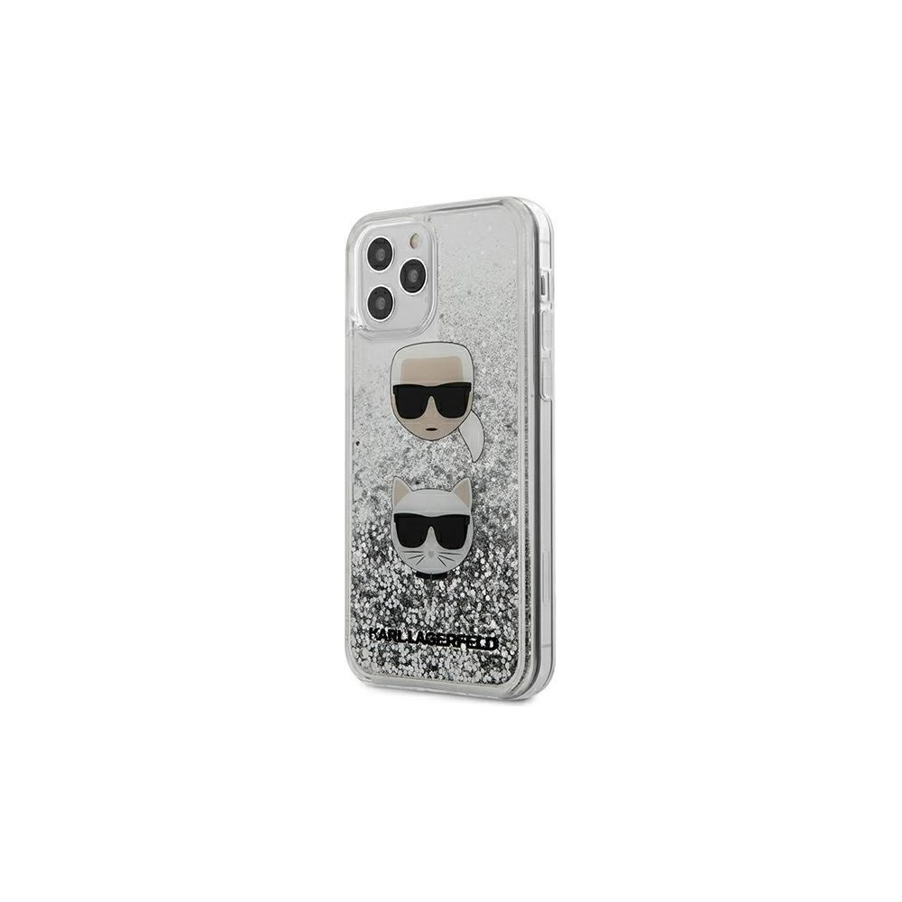 Hurtownia GSM - Etui Karl Lagerfeld KLHCP12LKCGLSL Apple iPhone 12 Pro Max silber/hardcase Liquid Glitter Karl&Choupette - KLD319SLV - {ean13} - Hurt