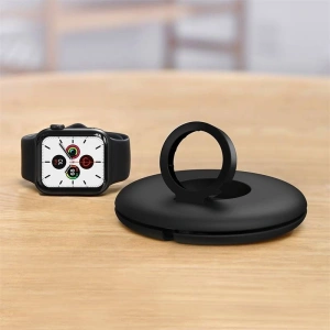 Baseus Planet organizer na ładowarkę do Apple Watch (czarna)