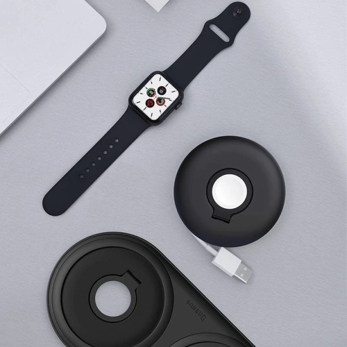 Baseus Planet organizer na ładowarkę do Apple Watch (czarna)