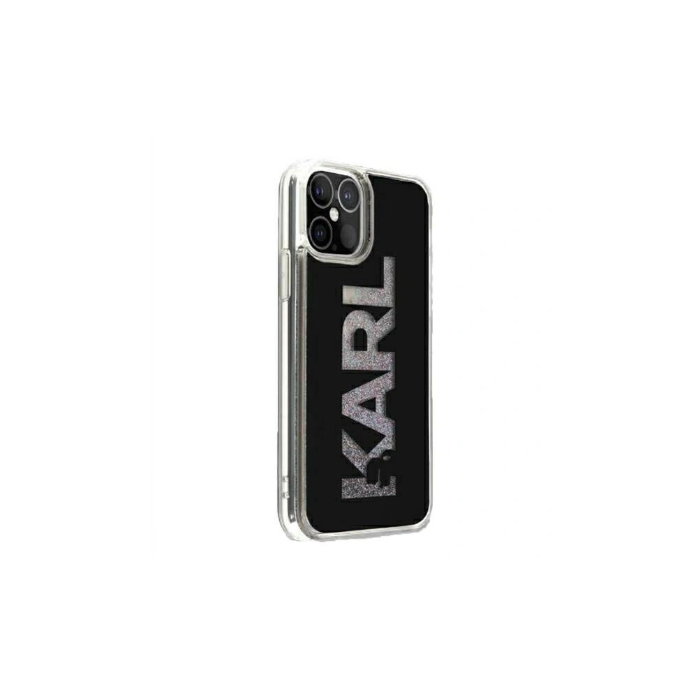 Wholesale Karl Lagerfeld KLHCP12MKLMLBK Apple iPhone 12/12 Pro black hardcase Karl Logo Glitter - KLD335BLK - {ean13} - Hurt