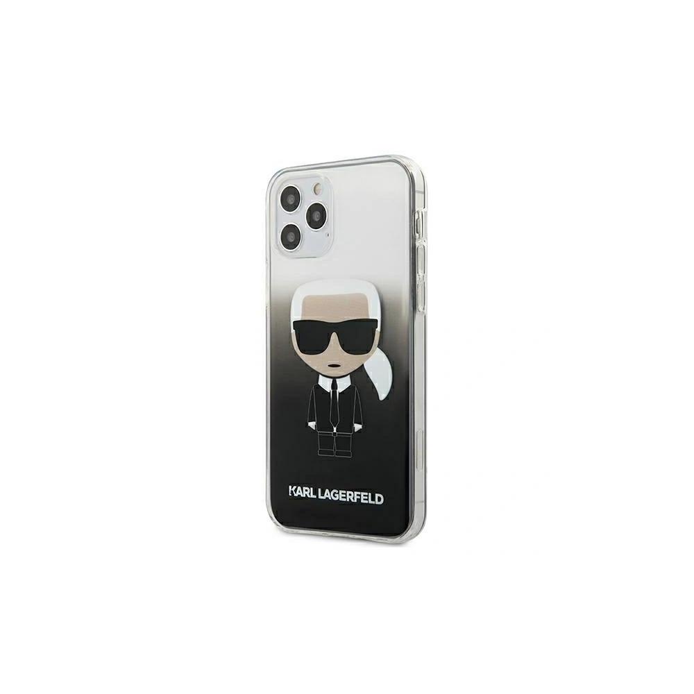 Hurtownia GSM - Etui Karl Lagerfeld KLHCP12MTRDFKBK Apple iPhone 12/12 Pro czarny/black hardcase Gradient Ikonik Karl - KLD341BLK - {ean13} - Hurt