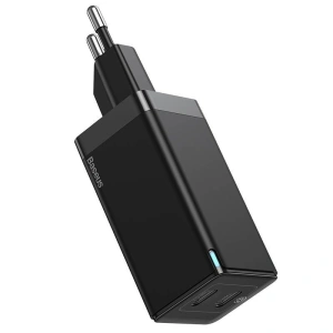 Ładowarka sieciowa Baseus GaN2 C+C, 45W, EU (czarna)