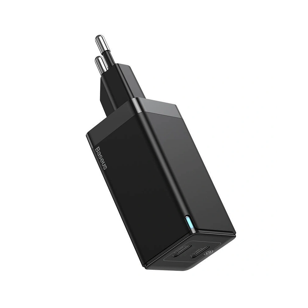 Hurtownia GSM - Ładowarka sieciowa Baseus GaN2 C+C, 45W, EU (czarna) - BSU1769BLK - {ean13} - Hurt