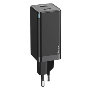Ładowarka sieciowa Baseus GaN2 C+C, 45W, EU (czarna)