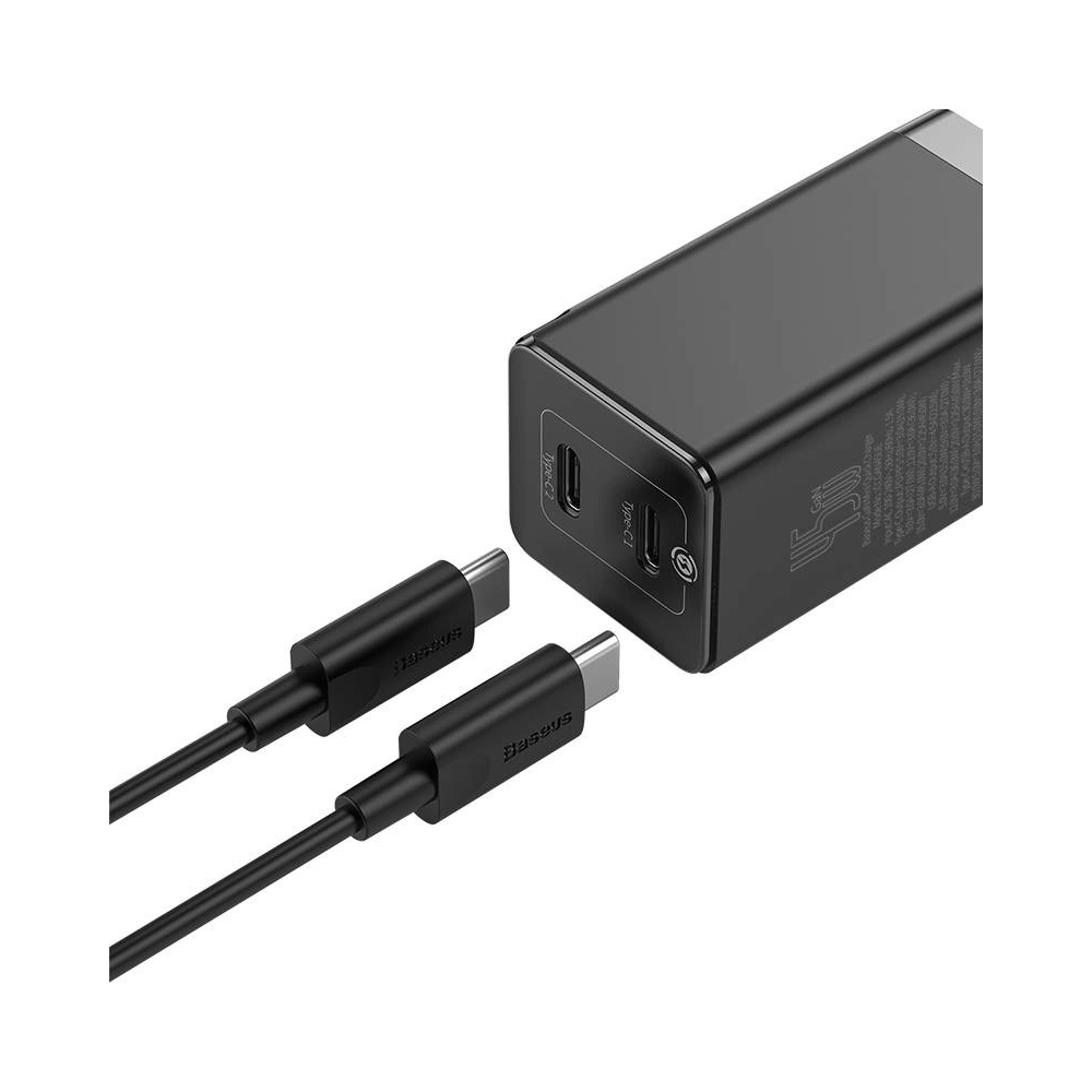 Wholesale Baseus quick charger GaN2 C+C, 45W, EU (black) - BSU1769BLK - {ean13} - Hurt
