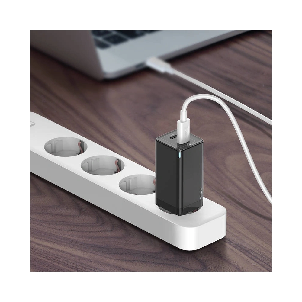 Wholesale Baseus quick charger GaN2 C+C, 45W, EU (black) - BSU1769BLK - {ean13} - Hurt